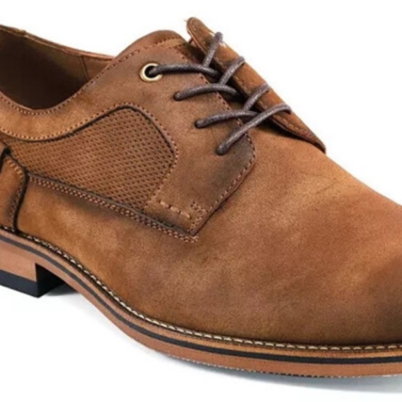 Tommy Hilfiger Brayo Oxford Men's US 10.5 Brown Memory Foam Dress Shoes - Picture 2 of 5